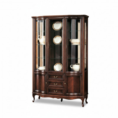 Klassieke vitrinekast Italiaanse meubels Vitrinekast Vitrines Nieuw W-W3
