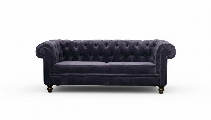 Edele designer Chesterfield bank stoffering zitbank zitting textiel stof set fluweel