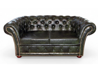 Chesterfield bankstel sofa zithoek 3-zits bekleding leren banken nieuw LEICESTERII