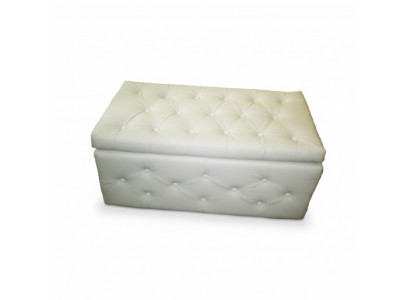 Hocker Chesterfield Bijzetkruk Ottomaan Bank Leder Stof Textiel CHESTER17