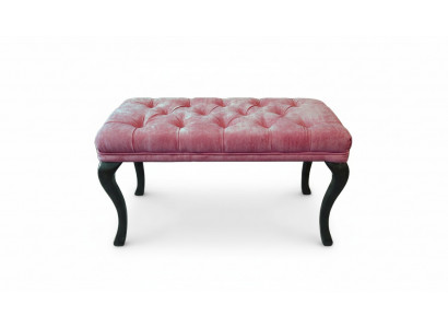 Chesterfield Hocker Bijzetpoef Ottomane Bankleer Stof TORBAY II Nieuw