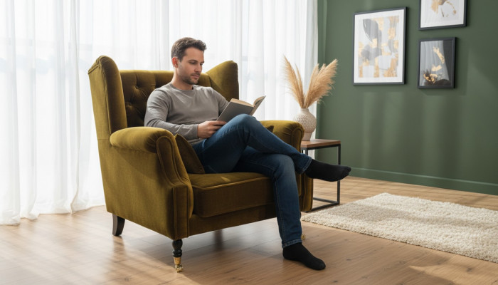 Chesterfield oorfauteuil fauteuil bank relax bekleding designer banken Liverpool