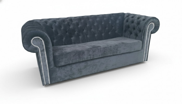 Chesterfield fluwelen stoffen sofa bankstel bekleding 3-zits klassieke banken nieuw