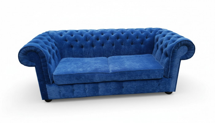 Chesterfield fluwelen textielstof sofa bankstel bekleding 3-zits klassieke banken nieuw!