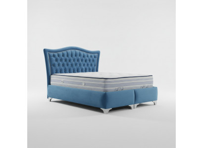 Chesterfield bed gestoffeerd bed tweepersoonsbed bedden groot XXL ontwerper luxe bed nieuw
