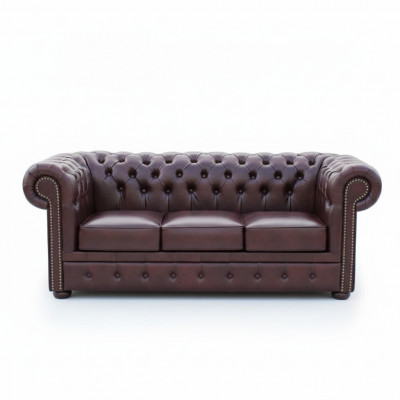 Chesterfield Sofa Bankstel Bekleding 3-Zits Klassieke Banken Set Nieuw