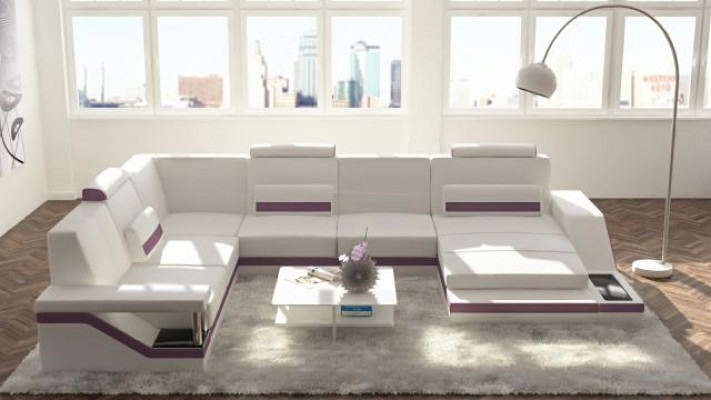Ontwerper U-vorm bank hoekbank gestoffeerde set hoekbank bank woonlandschap