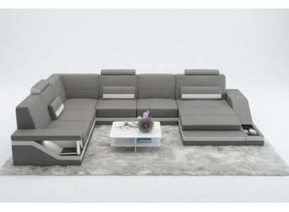 Ontwerper U-vorm bank hoekbank gestoffeerde set hoekbank bank woonlandschap