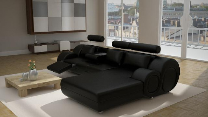 Designer set woonlandschap hoekbank bank bank bank leren bank bank nieuw