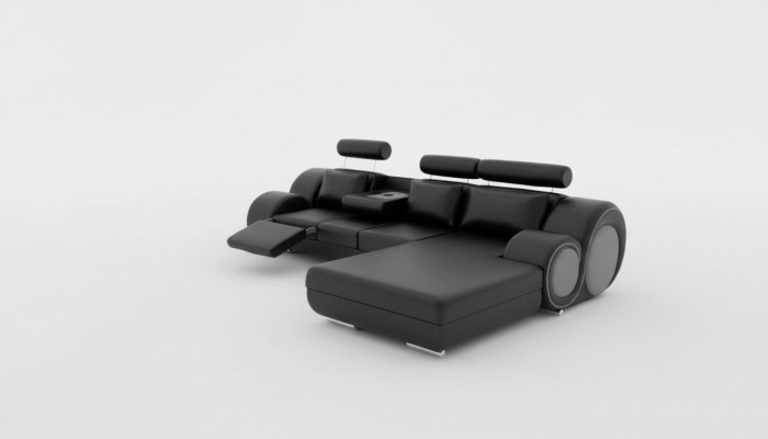 Designer set woonlandschap hoekbank bank bank bank leren bank bank nieuw