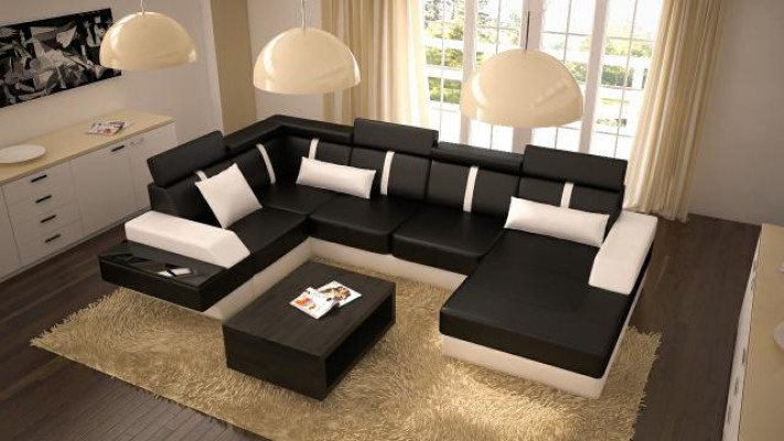 Ontwerper hoekbankbankbank bank bank bank bank bank leerbankbank bank nieuw