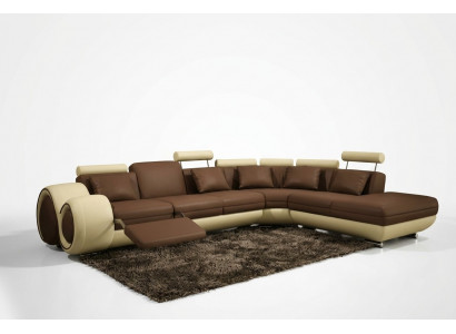 LEREN BANKSTEL DESIGNER LEREN BANKSTEL HOEKBANK SET BANK WOONLANDSCHAP NIEUW ZWART