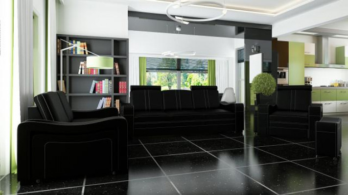 LEREN BANKSTEL DESIGN BANKSTEL BANKSTEL 3+2+1 BANKSTEL BANKSTEL BEKLEDINGSET