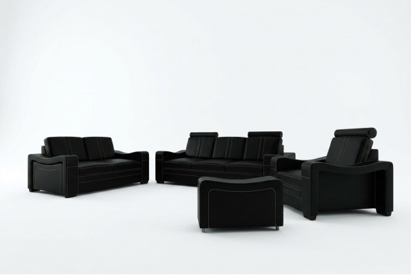 LEREN BANKSTEL DESIGN BANKSTEL BANKSTEL 3+2+1 BANKSTEL BANKSTEL BEKLEDINGSET