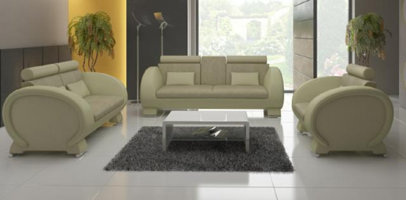 Sofa set 3+2+1 Stof Bankstel Ontwerp Bank Woongebied Stoffering Set Textiel