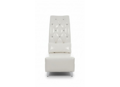 Ontwerp fauteuil stoel club VIP troon loungebank bank met kristallen kussens nieuw