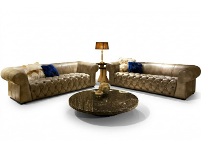 Hoekbank Hoekbank Bank Bank Kussen Lederen Set Woonlandschap Chaiselounge Banken