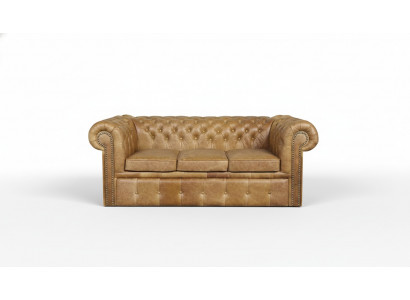 Chesterfield Designer Bank Sofa Bekleding Set 3-zits Napoli Banken Meubels