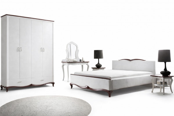 Tweepersoonsbed Chester bed Bedden Bekleding Textiel Klassiek Hout Slaapkamer Nieuw