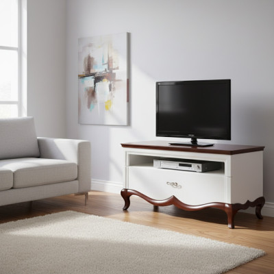 Massief houten handgemaakte klassieke tv-kast MI-RTVA.