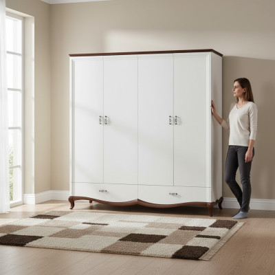 Massief hout Echt hout Handgemaakt Klassieke kasten Kast Wandkast MI-4D Nieuw