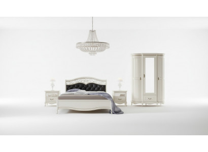 Italiaanse stijl slaapkamer volledige meubelset bed nachtkastje kast ladekast 2