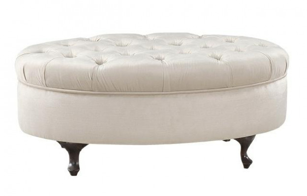 Ronde krukje kruk van leer Ottomaanse met tafel Serveertafel 2-delige set meubilair Verona