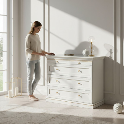 Kast + vitrine sieraden horloges wandkast massief echt hout V-KG kast
