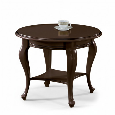 Ronde tafel salontafel tafels echt hout massief hout bijzettafel serveertafel