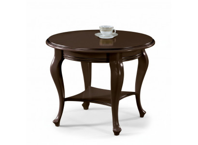 Ronde tafel salontafel tafels echt hout massief hout bijzettafel serveertafel
