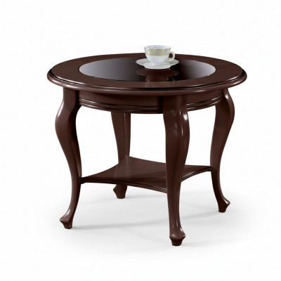 Ronde tafel, salontafel, tafels, massief hout, bijzettafel, nieuw V-5A.