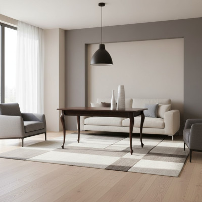 Eettafel Tafel Tafels Massief hout Houten tafel Klassieke barokstijl Eetkamer V-4