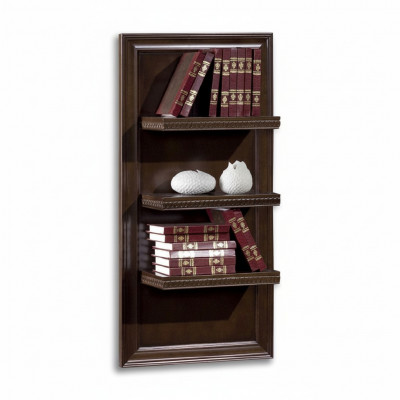 Woonkamer XXL boekenkast Massief hout 131cm plank rekken CD DVD boeken