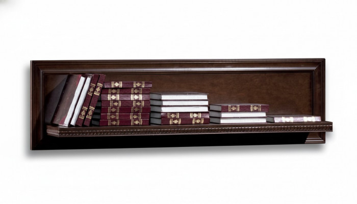 Woonkamer XXL boekenkast massief hout 131cm plankenrek planken - model V-P1.