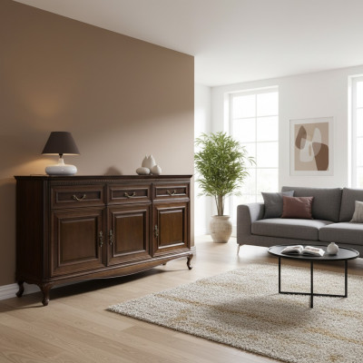 Klassieke commode ladenkast massief houten kast massief hout nieuw handgemaakt V-K3