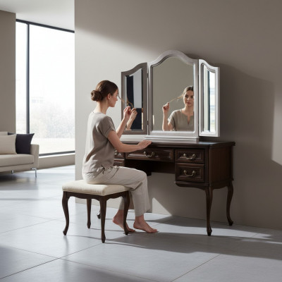 Klassieke make-uptafel secretaire tafel antieke stijl houten tafel commode tafels hout