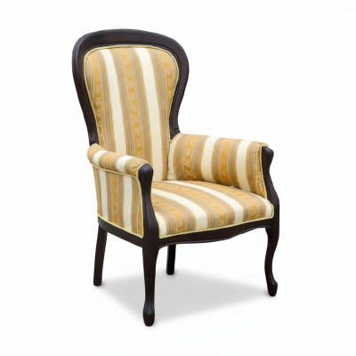 Klassieke stoelen Bekleding Textiel Stof Leer Fauteuil Stoel Koninklijk - Model W1