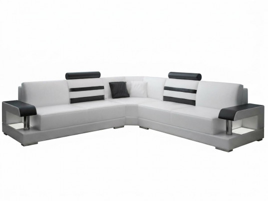 Woonlandschap Beklede Hoekbank Bankstel Set Landschap Leer Nieuw - 2723B