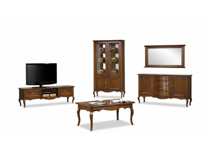 Woonkamerset Vitrine RTV Salontafel Commode Klassieke Italiaanse stijl meubels