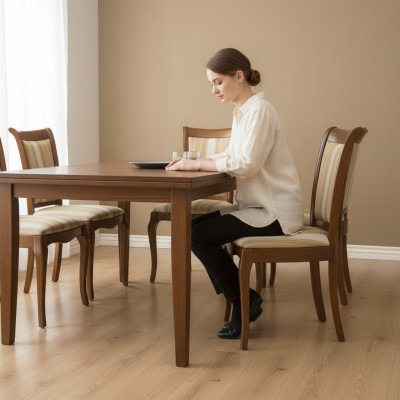 Klassieke stoelen Stoel Eetkamerstoel Houten stoel Koninklijke Landhuisstijl Prato PR-09.