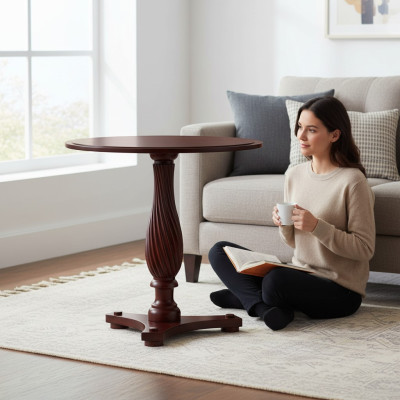 Echtholz houten tafel Klassieke tafels Tafel Eettafel Ronde tafel Royal - Model ZB-3