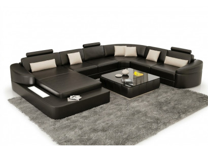 Woonlandschap Bank Beklede Hoekbank Designer Leren Bank Grote Bank Kelcher