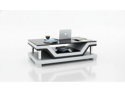 Designer salontafel Gestoffeerde tafel leer glas Moderne tafels #SB3009