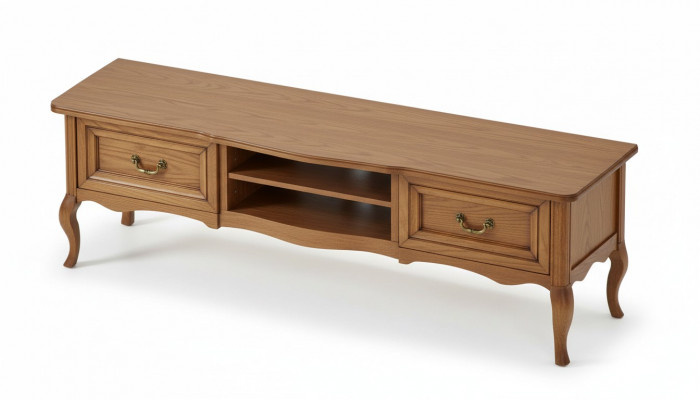 Klassiek tv-dressoir van echt hout - Consolekastje - Kastjes Nieuw PR-RTV-D