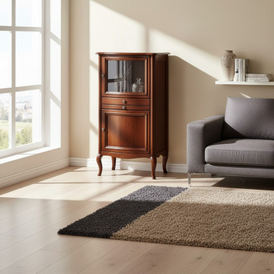Echt houten dressoir bijzettafel Klassieke bar Rustiek landhuis PR-KB 1-2 L,R.