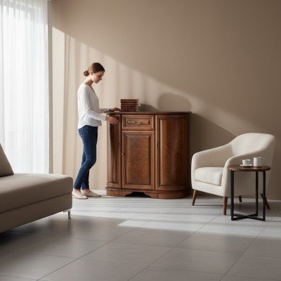 Klassiek dressoir ladenkast houten kast bijzettafel Z-K1 P