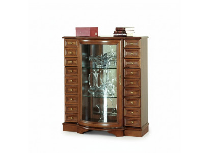 Klassieke vitrinekast commode ladenkast dressoir kast vitrinekast model Z-KS2