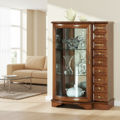 Klassieke vitrinekast ladekast commodes commodekast kast vitrinekast model Z-KS1