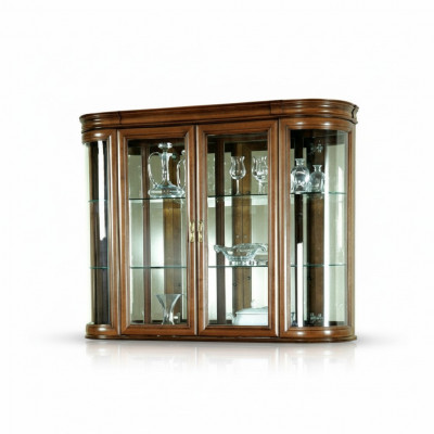 Echt houten vitrine hangvitrine wandvitrine Klassieke designer spiegel - Z-W3