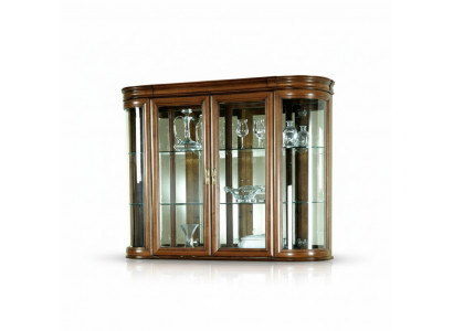 Echt houten vitrine hangvitrine wandvitrine Klassieke designer spiegel - Z-W3